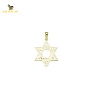 14K Solid Gold Design Charm Pendant