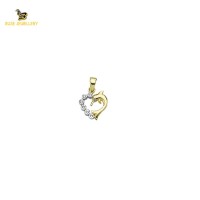 14K Solid Gold Design Charm Pendant