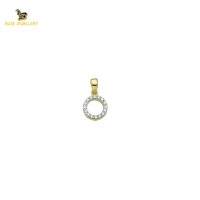 14K Solid Gold Design Charm Pendant