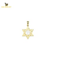 14K Solid Gold Design Charm Pendant