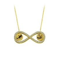 14K Solid Gold İnfinity Necklace