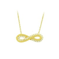 14K Solid Gold İnfinity Necklace