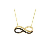 14K Solid Gold İnfinity Necklace