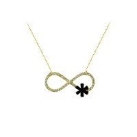 14K Solid Gold İnfinity Necklace