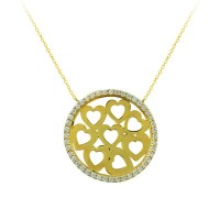 14K Solid Gold Love Necklace