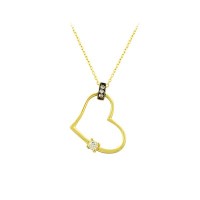 14K Solid Gold Love Necklace