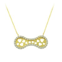 14K Solid Gold Love Necklace