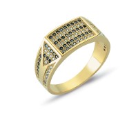 14K Solid Gold Men Ring