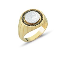 14K Solid Gold Men Ring