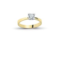 14K Solid Gold Solitaire Engagement Wedding Ring 