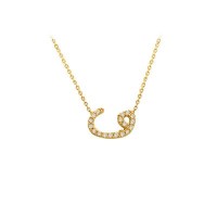 14K Solid Gold Waav Necklace