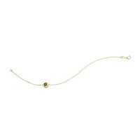 14K Solid Yellow Gold Turkish Evil Eye Bracelet