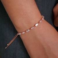 925K Silver Baguette Bracelet