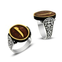 925K Sterling Silver Alif Men Ring