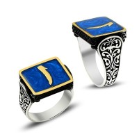 925K Sterling Silver Alif Men Ring