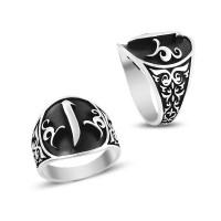 925K Sterling Silver Alif Men Ring