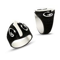 925K Sterling Silver Alif Men Ring