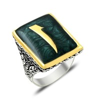 925K Sterling Silver Alif Men Ring