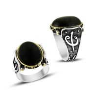 925K Sterling Silver Alif Waav Men Ring