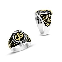 925K Sterling Silver Alif Waav Men Ring