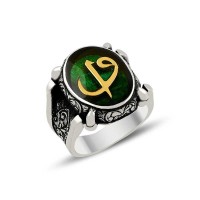 925K Sterling Silver Alif Waav Men Ring