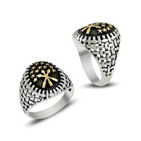 925K Sterling Silver Circassian Men Ring