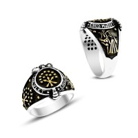 925K Sterling Silver Circassian Men Ring