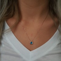 925K Sterling Silver Design Evil Eye Necklace