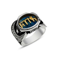 925K Sterling Silver Hun Turk Men Ring