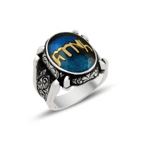 925K Sterling Silver Hun Turk Men Ring