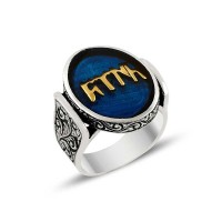 925K Sterling Silver Hun Turk Men Ring