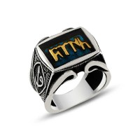 925K Sterling Silver Hun Turk Men Ring