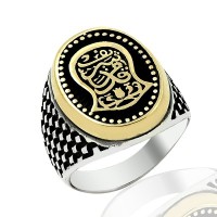 925K Sterling Silver İslamic Men Ring