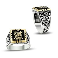 925K Sterling Silver İslamic Men Ring