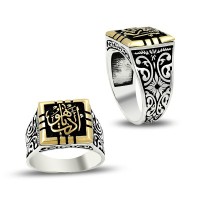 925K Sterling Silver İslamic Men Ring