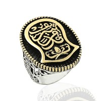 925K Sterling Silver İslamic Men Ring