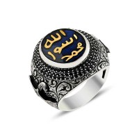 925K Sterling Silver Islamic Men Ring