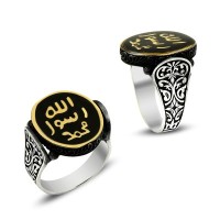 925K Sterling Silver İslamic Men Ring