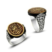 925K Sterling Silver İslamic Men Ring