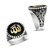 925K Sterling Silver İslamic Men Ring