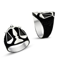 925K Sterling Silver Justice Men Ring