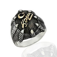 925K Sterling Silver K. Atatürk Men Ring