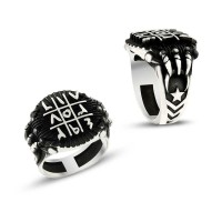 925K Sterling Silver Numberlogical Men Ring