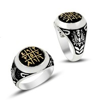 925K Sterling Silver Numerlogical Men Ring