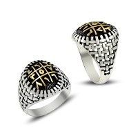 925K Sterling Silver Numerlogical Men Ring