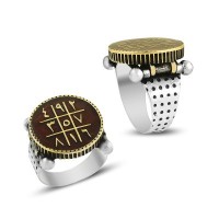 925K Sterling Silver Numerlogical Men Ring