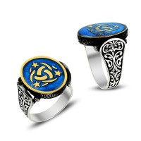 925K Sterling Silver Ottoman Men Ring