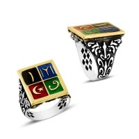 925K Sterling Silver Ottoman Men Ring