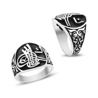 925K Sterling Silver Ottoman Men Ring