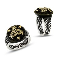 925K Sterling Silver Ottoman Men Ring